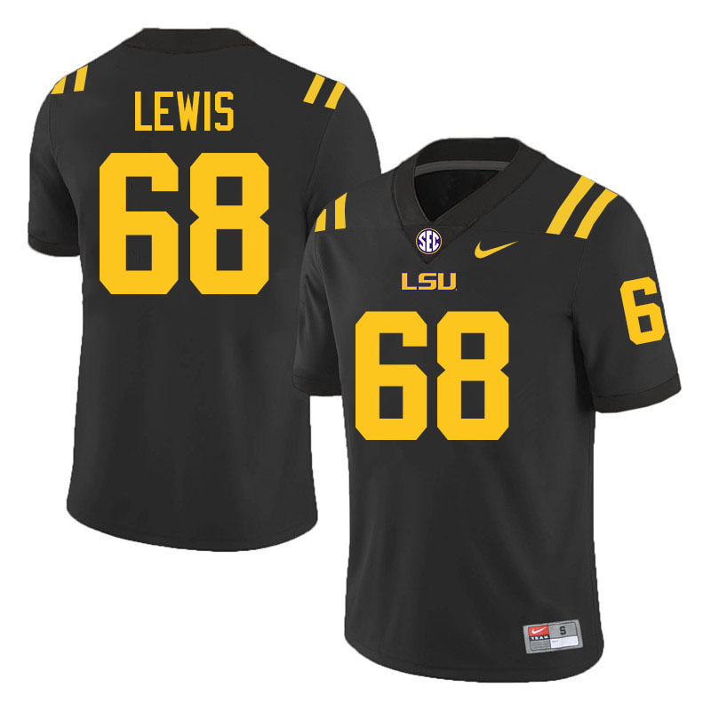 Damien Lewis LSU Tigers Jersey,Louisiana State University Tigers Football Jersey-Black